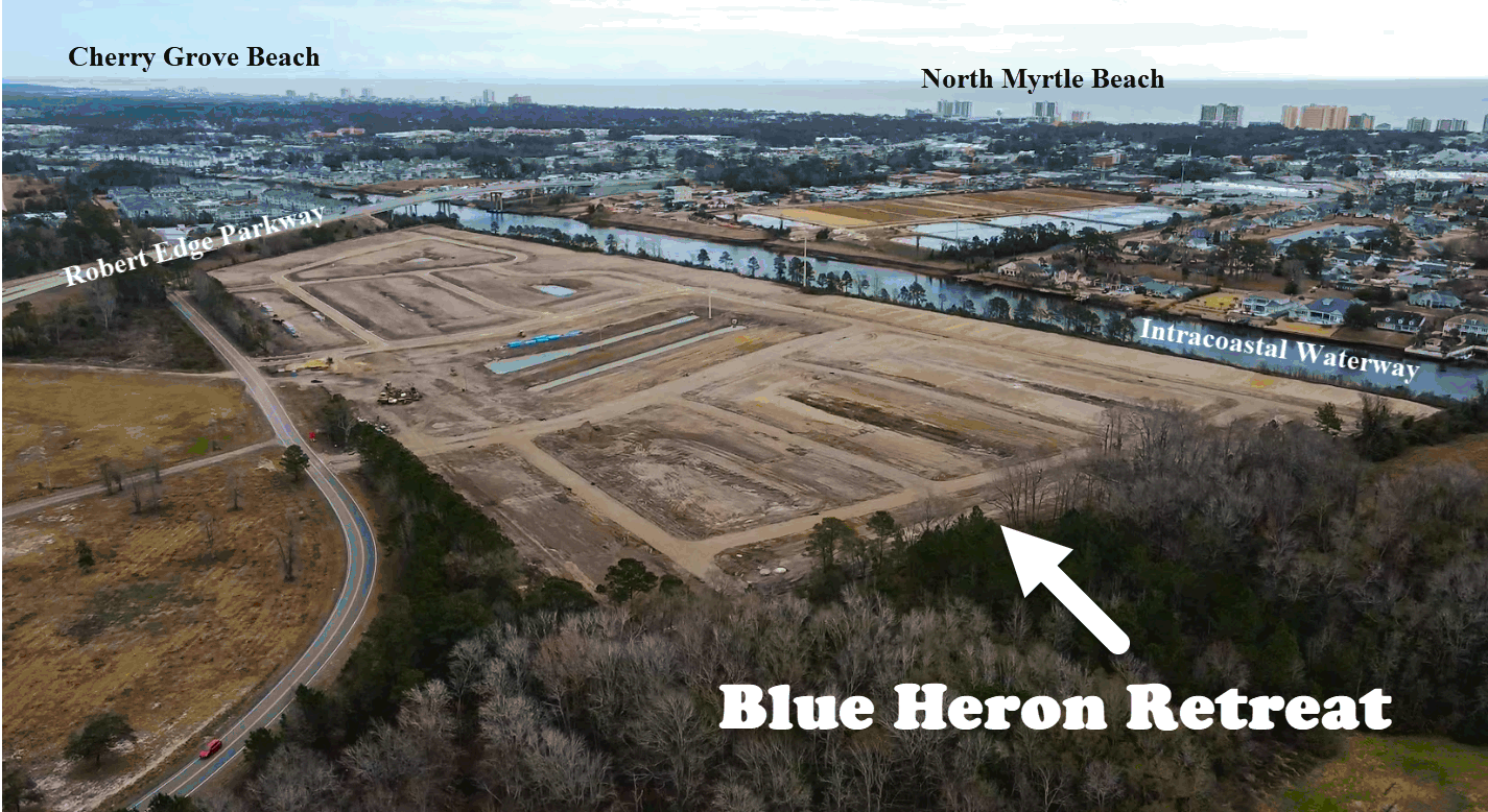 Blue Heron Retreat Drone View as of December 2024